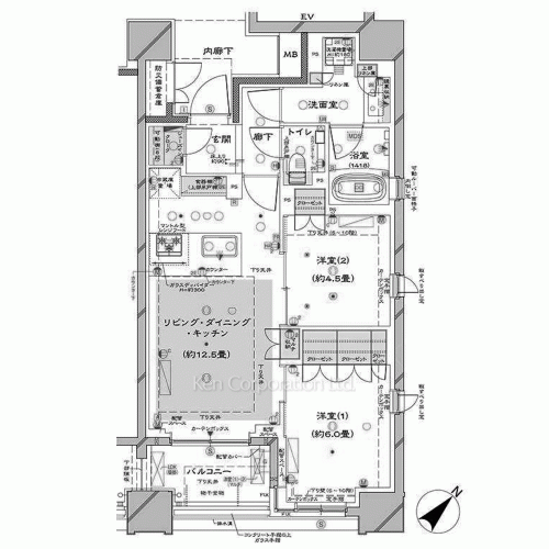 オーパスレジデンス銀座イーストの写真 間取り