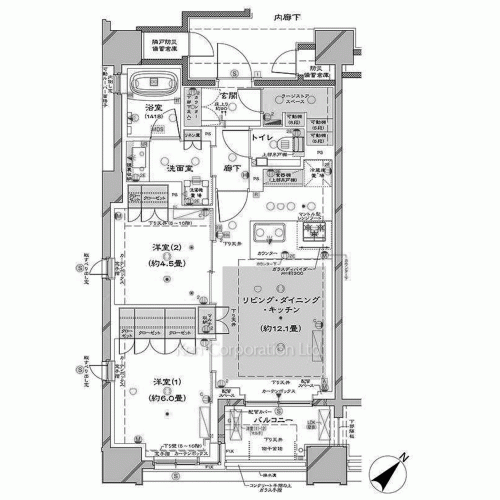 オーパスレジデンス銀座イーストの写真 間取り