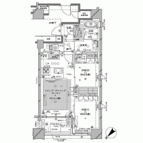 オーパスレジデンス銀座イーストの写真 間取り