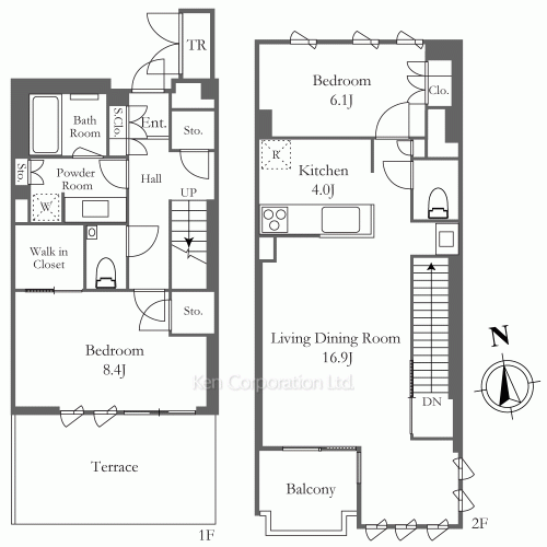 瀬田の杜 Garden&Terraceの写真 間取り