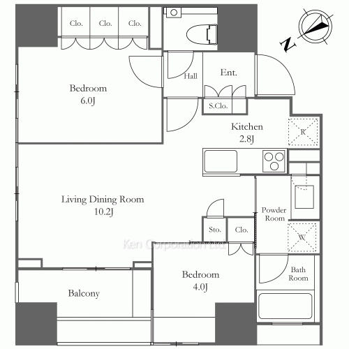 クレヴィア中目黒の写真 間取り