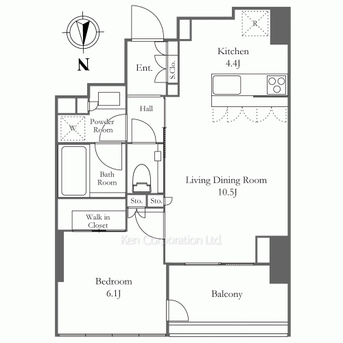 宮益坂ビルディング The SHIBUYA Residenceの写真 間取り