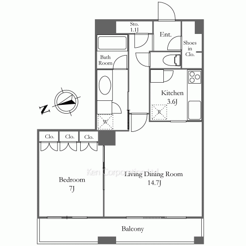 芝浦アイランド グローヴタワーの写真 間取り
