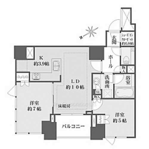 アルビオ・ザ・タワー千代田飯田橋の写真 間取り