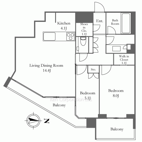 グランドメゾン白金の杜ザ・タワーの写真 間取り