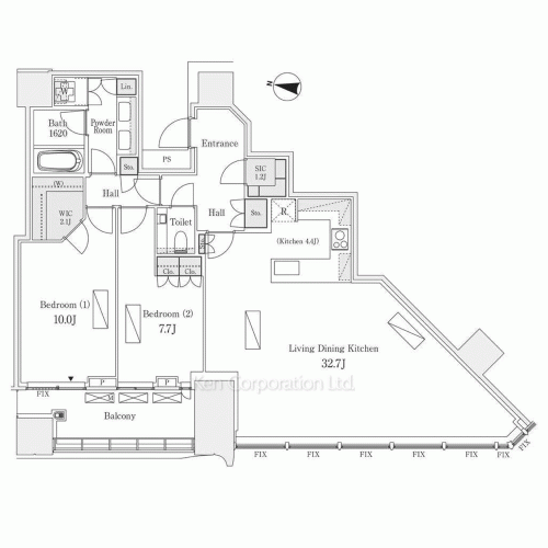 パークコート渋谷ザタワーの写真 間取り