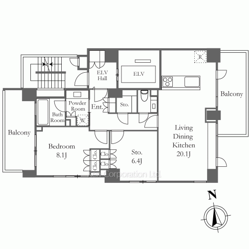 WIT AZABUDAIの写真 間取り
