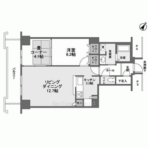 トルナーレ日本橋浜町の写真 間取り