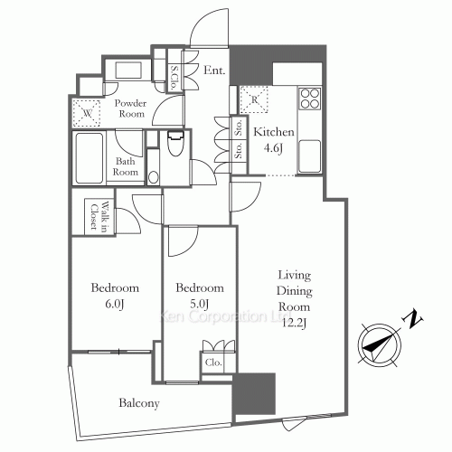 プラウド代官山フロントの写真 間取り
