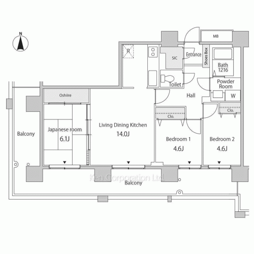 セルリアンホームズ勝どきの写真 間取り
