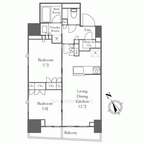 ルフォンプログレ四谷の写真 間取り