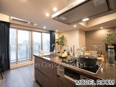 ザ・パークハビオ麻布十番の写真 キッチン　※MODEL ROOM ※14階の同じ間取タイプを撮影。仕様が異なることがあります。