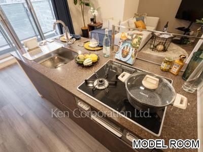ザ・パークハビオ麻布十番の写真 キッチン　※MODEL ROOM ※14階の同じ間取タイプを撮影。仕様が異なることがあります。