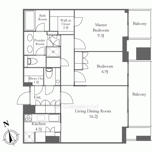 虎ノ門ヒルズ レジデンシャルタワーの写真 間取り