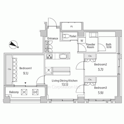 TKB高尾稲荷の写真 間取り