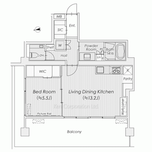 シャトレ信濃町の写真 間取り