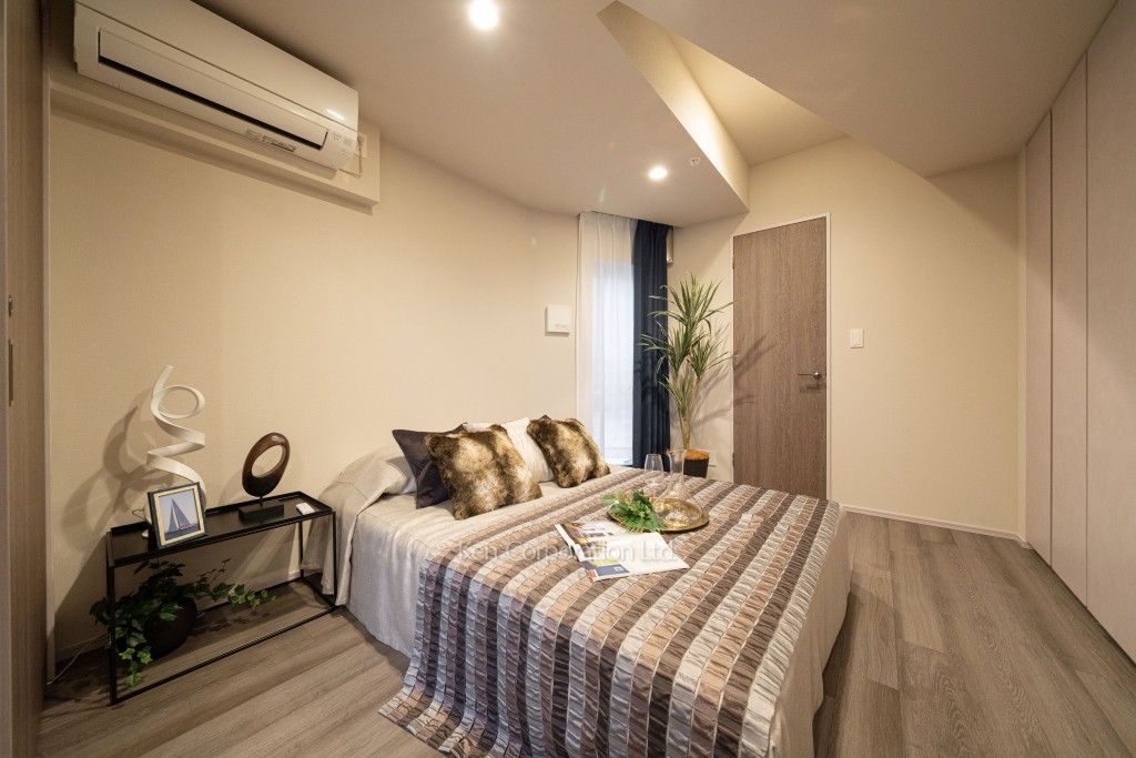 ザ・パークハビオ麻布十番の写真 ベッドルーム　※MODEL ROOM ※14階の同じ間取タイプを撮影。仕様が異なることがあります。