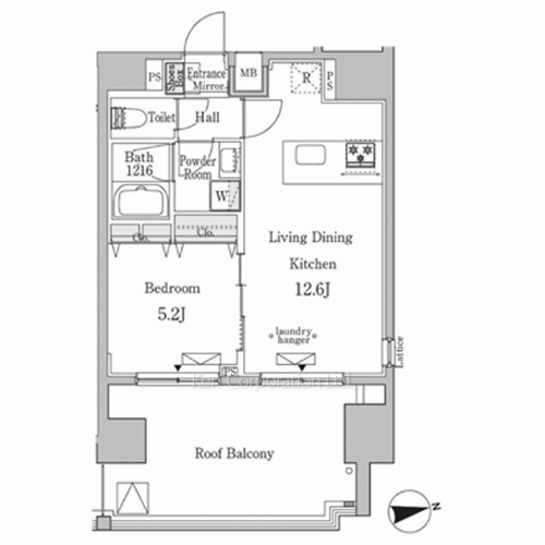 ミリアレジデンス新宿御苑の写真 間取り
