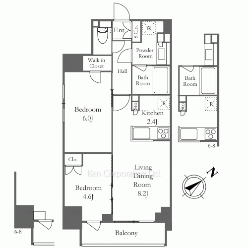 パークヴィラ恵比寿の写真 間取り