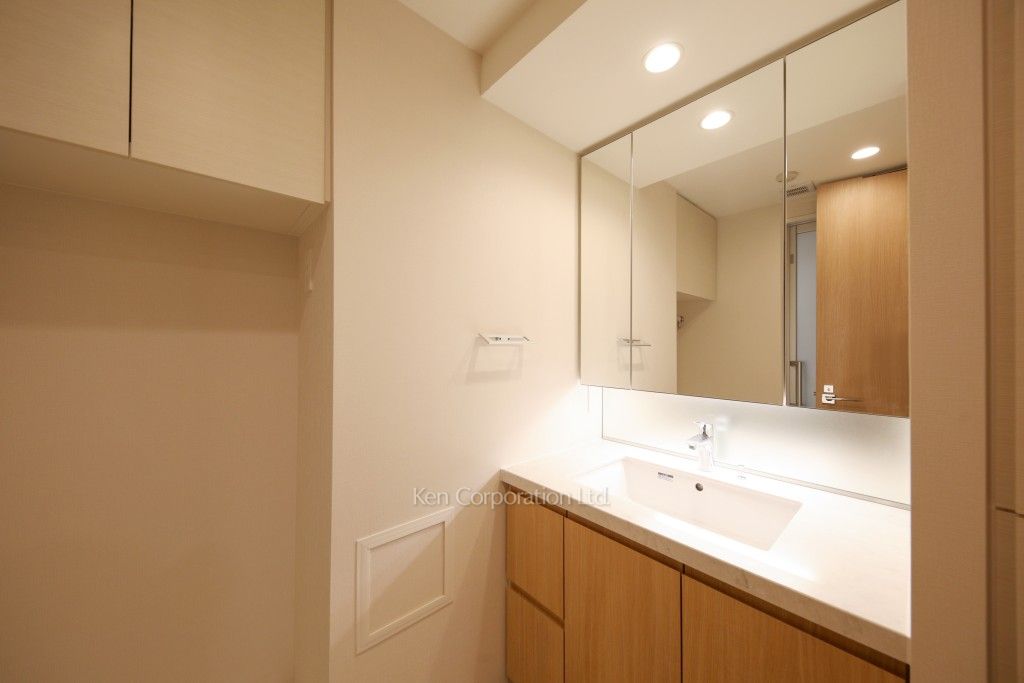 オアーゼ新宿市谷薬王寺の写真 パウダールーム ※6階の同じ間取タイプを撮影。仕様が異なることがあります。