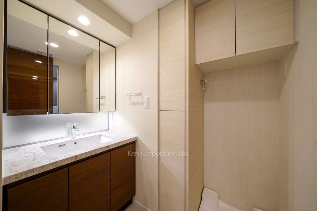 オアーゼ新宿市谷薬王寺の写真 パウダールーム ※6階の同じ間取タイプを撮影。仕様が異なることがあります。