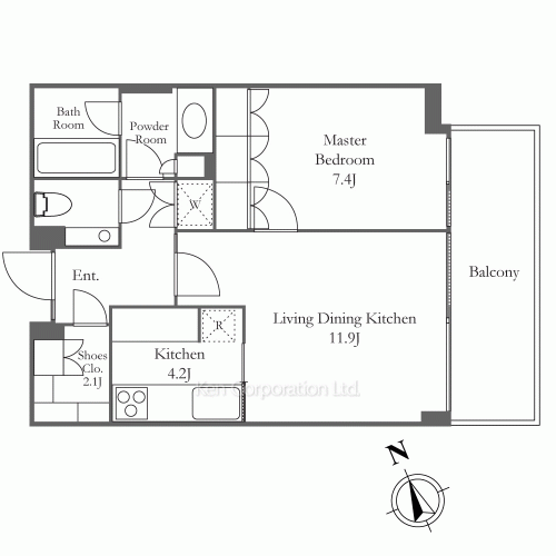 虎ノ門ヒルズ レジデンシャルタワーの写真 間取り