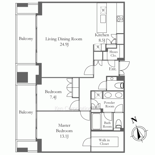 虎ノ門ヒルズ レジデンシャルタワーの写真 間取り