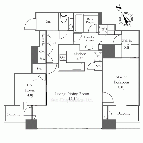 銀座タワーの写真 間取り