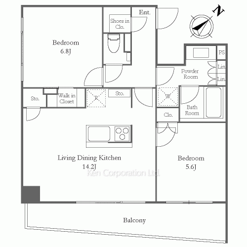 ザ・パークハビオ渋谷クロスの写真 間取り
