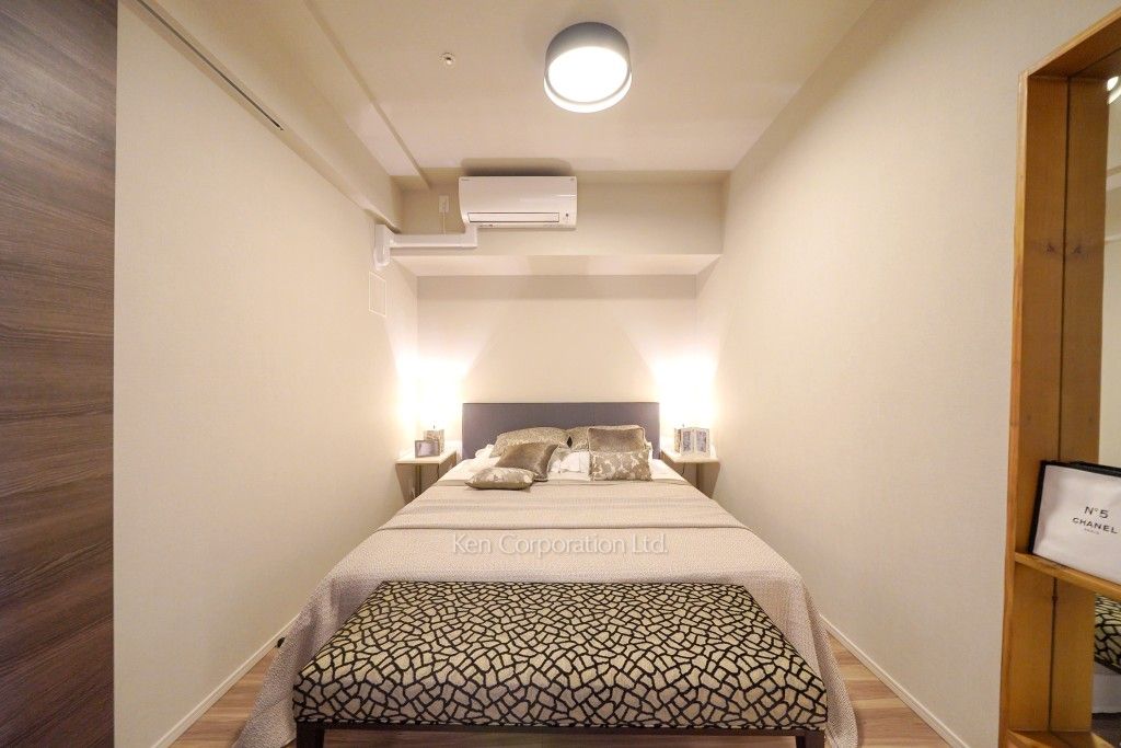 ベッドルーム　※MODEL ROOM　※17階の同じ間取タイプを撮影。仕様が異なることがあります。（16階・2LDK）  ※写真の無断転載禁止