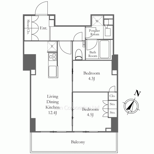 ルフォンプログレ渋谷ヒルトップの写真 間取り