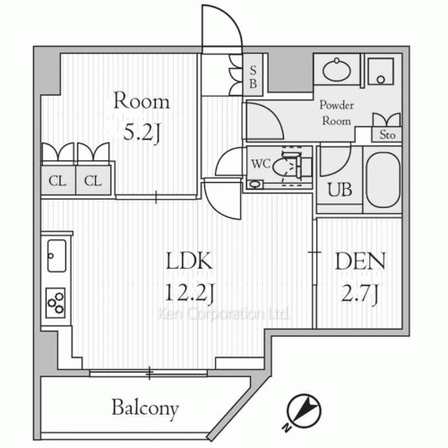 URBAN PARK GRANDE代官山の写真 間取り