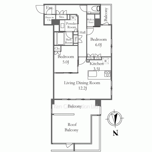 グランドゥールプレミアム代々木大山の写真 間取り