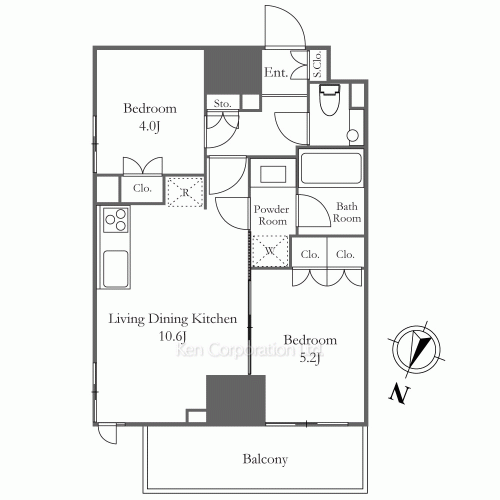 ルフォンプログレ渋谷ヒルトップの写真 間取り