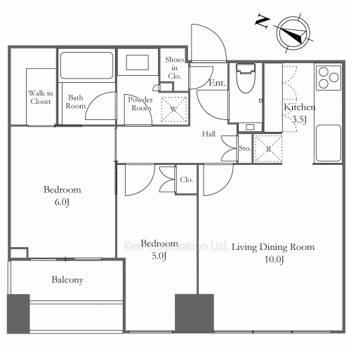 プレミストタワー白金高輪の写真 間取り