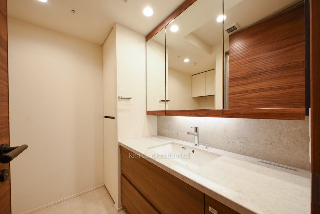 白金ザ・スカイの写真 パウダールーム ※41階の同じ間取タイプを撮影。仕様が異なることがあります。