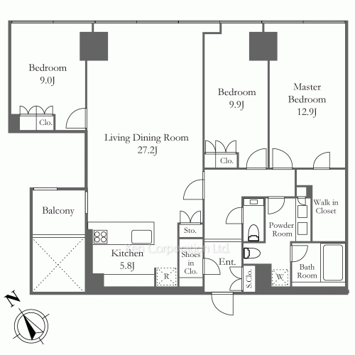 ラ・トゥール新宿ファーストの写真 間取り