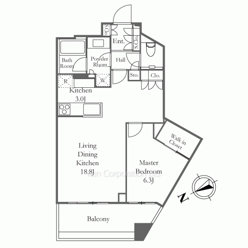 パークタワー勝どきサウスの写真 間取り