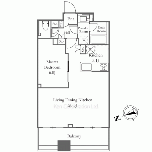 パークタワー勝どきサウスの写真 間取り