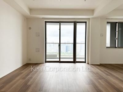 パークタワー勝どきサウスの写真 居室（LDなど） ※48階の同じ間取タイプを撮影。仕様が異なることがあります。