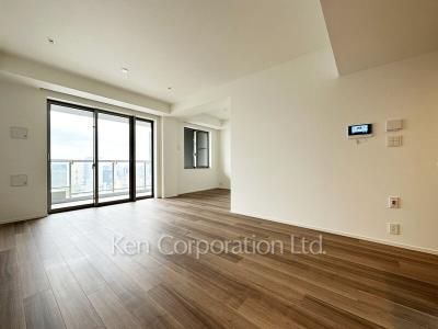 パークタワー勝どきサウスの写真 居室（LDなど） ※48階の同じ間取タイプを撮影。仕様が異なることがあります。