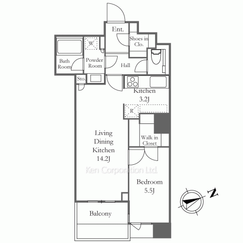 パークタワー勝どきサウスの写真 間取り