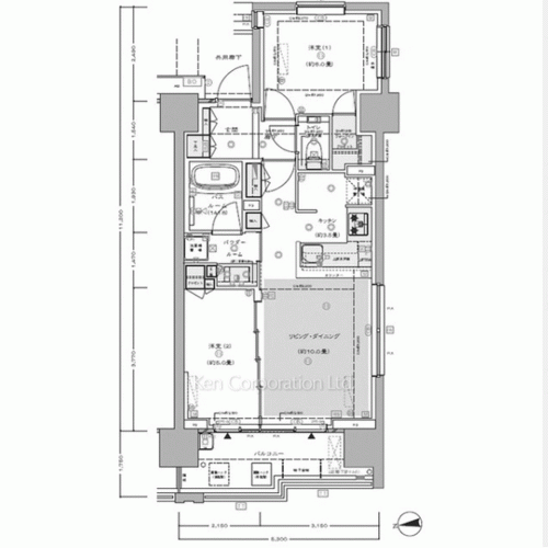 セントラルプレイス新宿御苑前の写真 間取り
