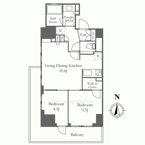 コンフォリア東新宿の写真 間取り
