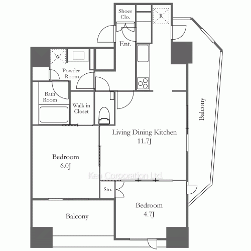 ザ・パークハビオ荏原中延プレイスの写真 間取り