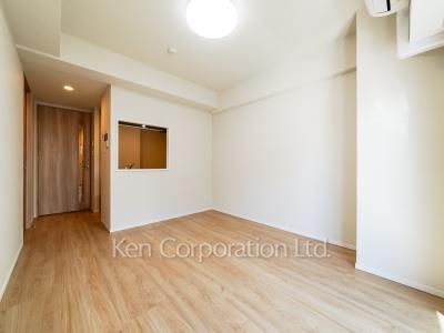 市谷台町坂フロントの写真 居室（LDなど） ※3階の同じ間取タイプを撮影。仕様が異なることがあります。