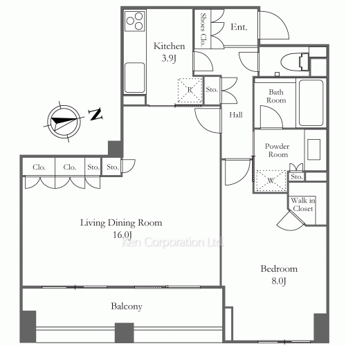 パルテール恵比寿の写真 間取り