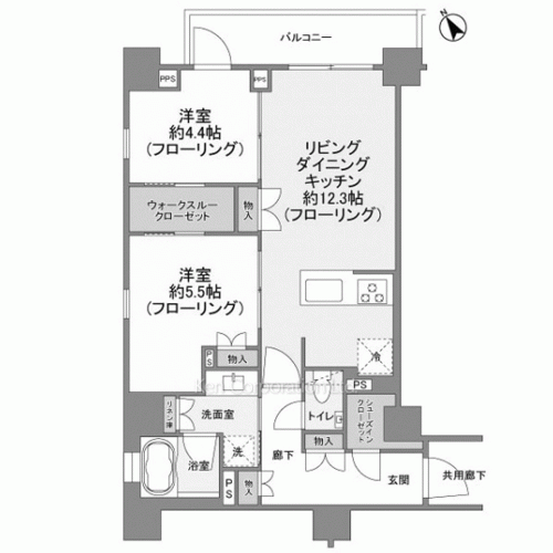 ピアース渋谷本町レジデンスの写真 間取り