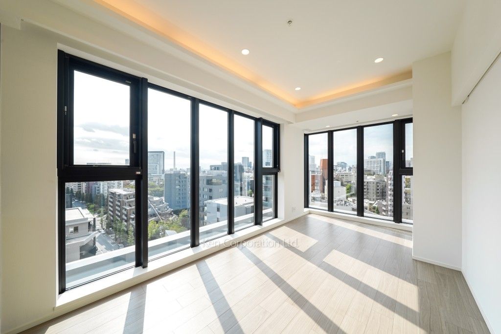 ザ・パークハビオSOHO南青山の写真 居室（LDなど） ※11階の同じ間取タイプを撮影。仕様が異なることがあります。