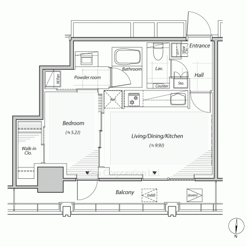リビオレジデンス西麻布の写真 間取り